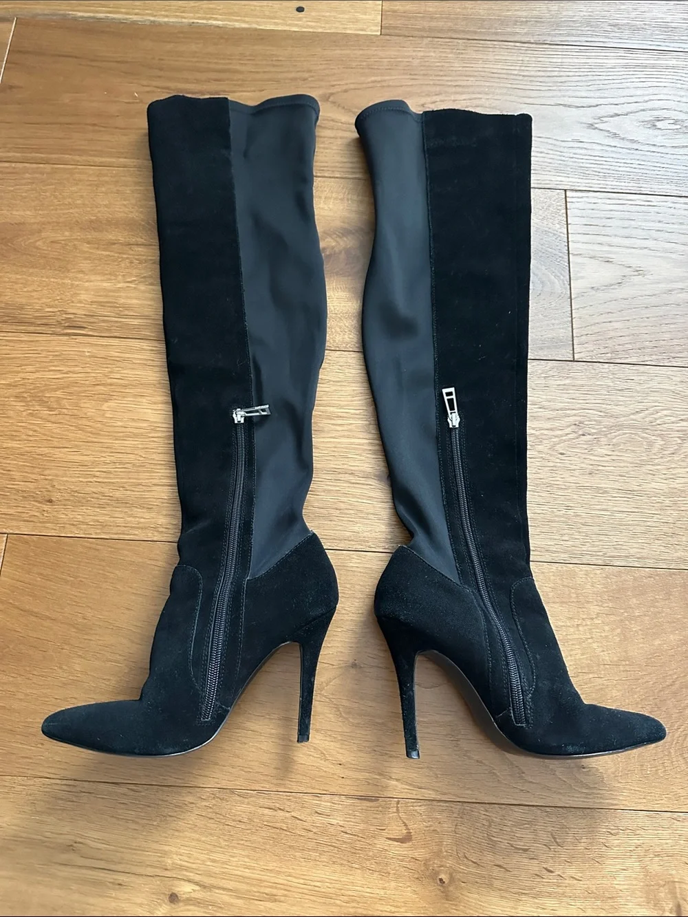 Charles David Black Over-the-Knee Pointed Stiletto Boots